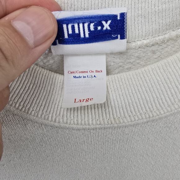 Vintage Kings Canyon National Park Sweater Mens Large White 80s Crewneck Animals - Picture 5 of 10